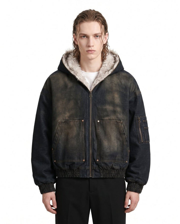 Fur Hooded Jacket na3065