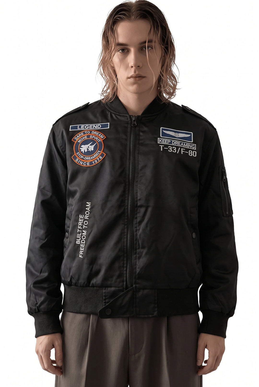 Patch Bomber Jacket na2772