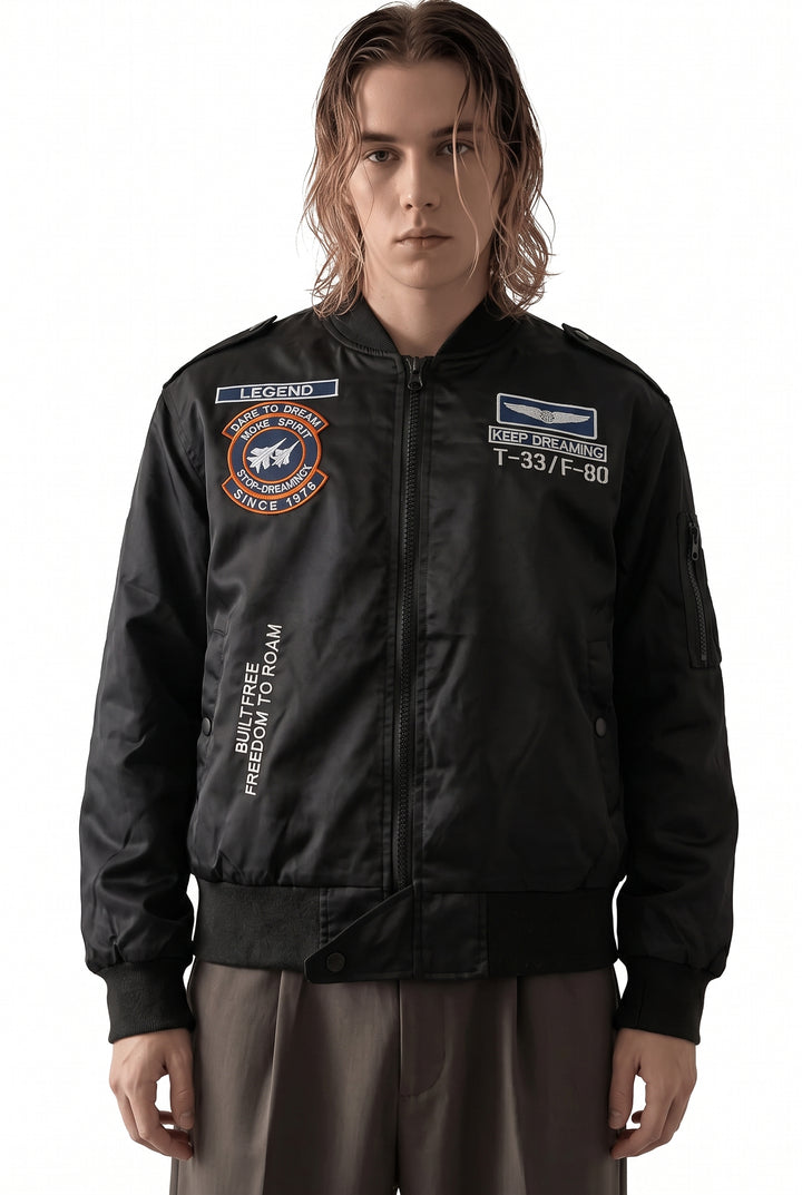 Patch Bomber Jacket na2772