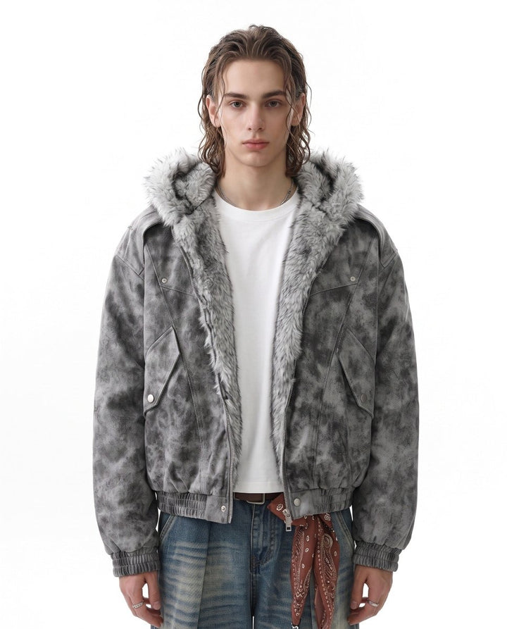 Fur Hooded Jacket na3067