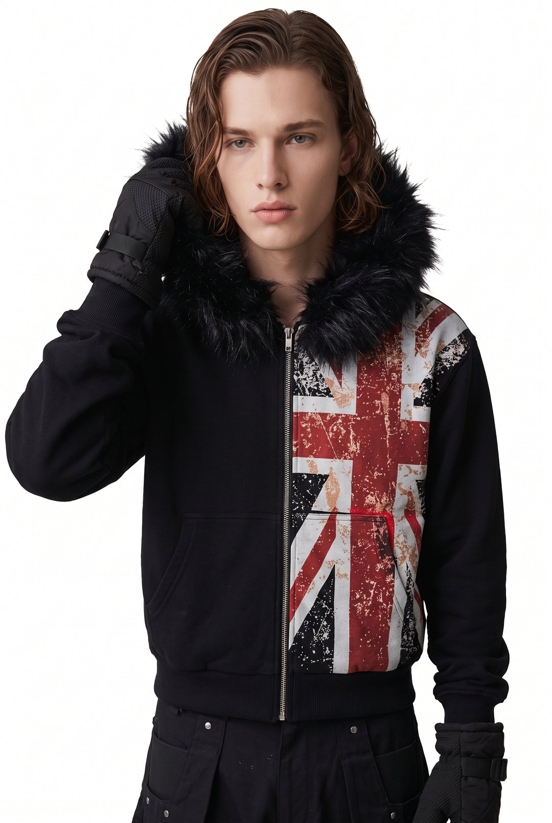 Graphic Zip Hoodie na2757