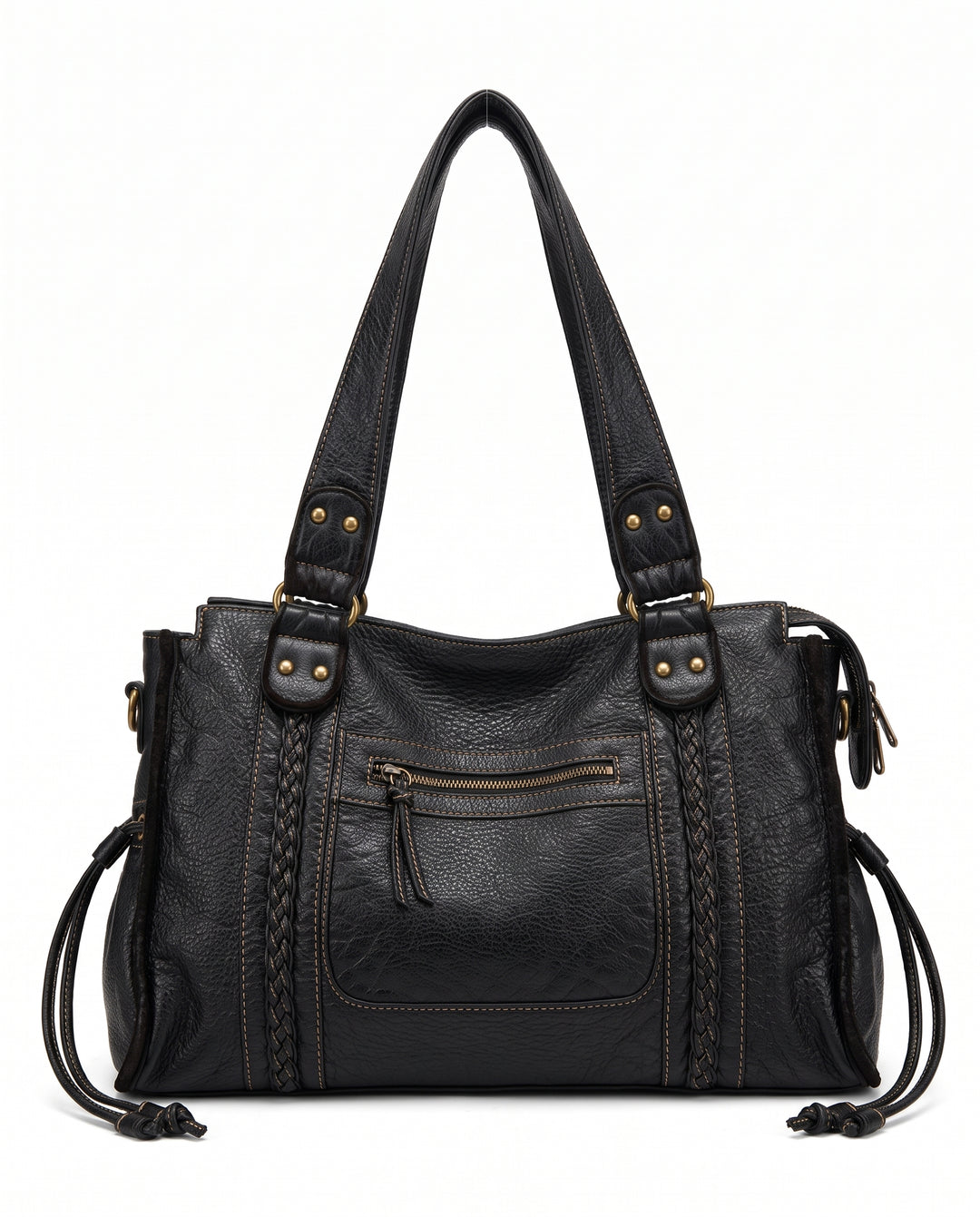 Leather Shoulder Bag na3193