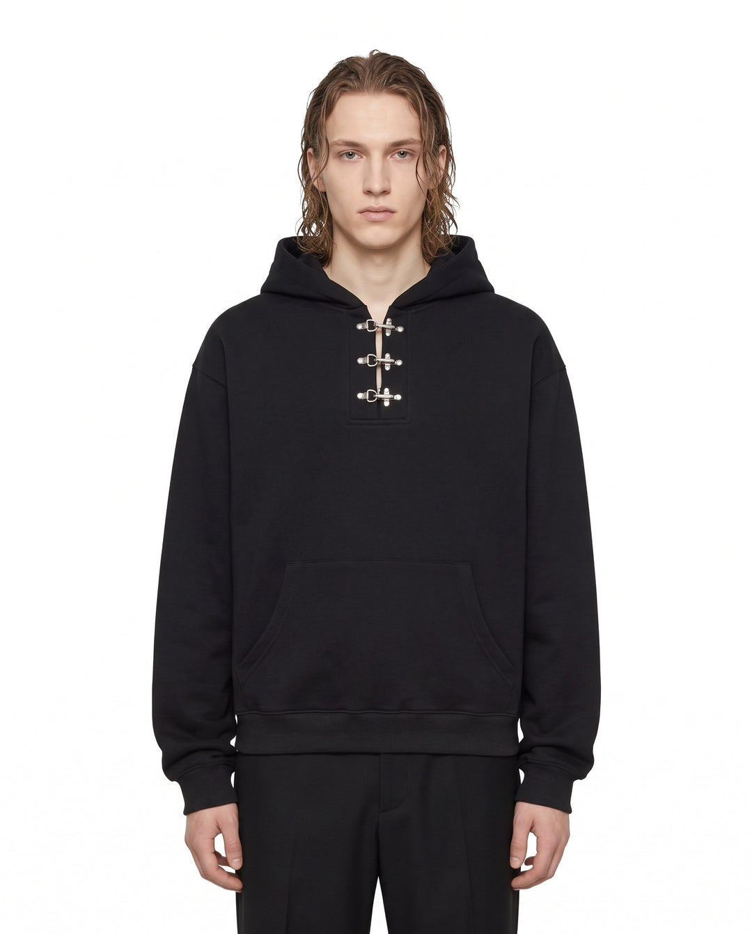 Buckle Neck Hoodie na3166