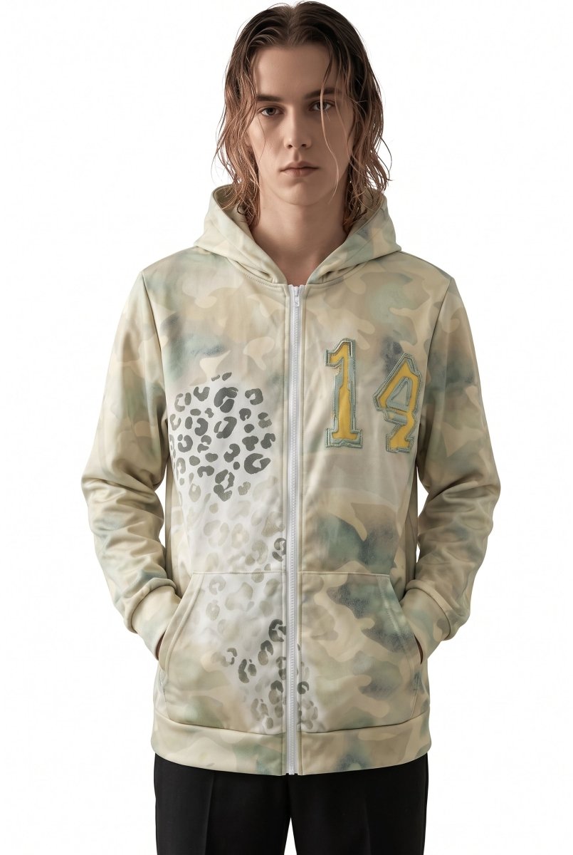 Camo Print Hoodie na2773