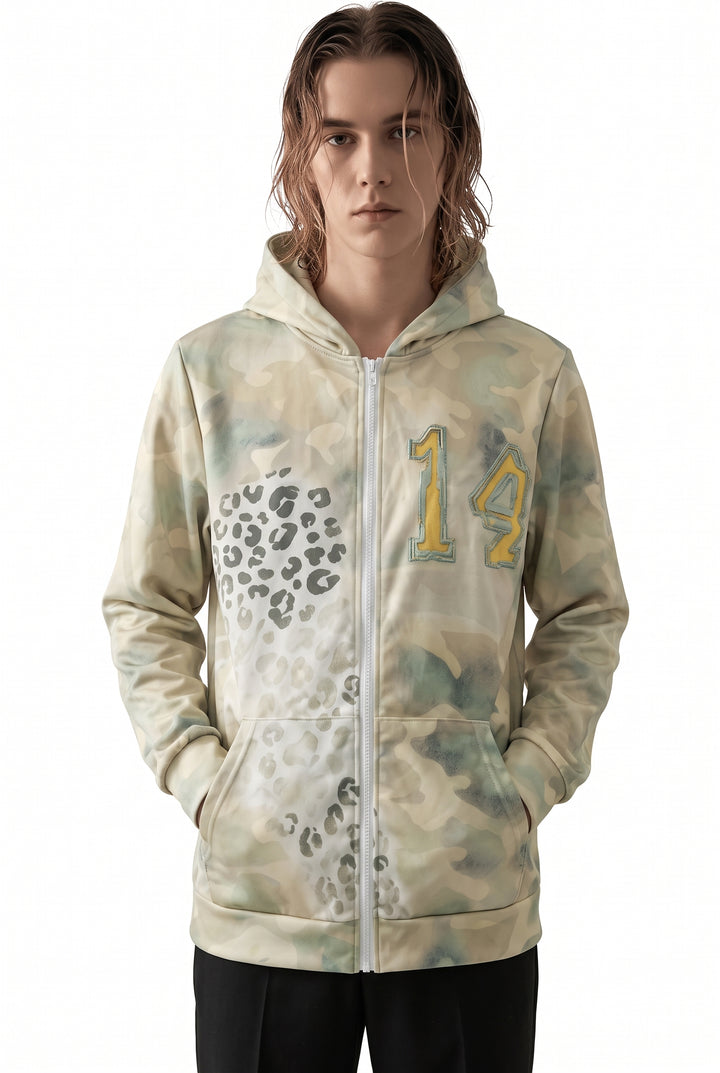 Camo Print Hoodie na2773