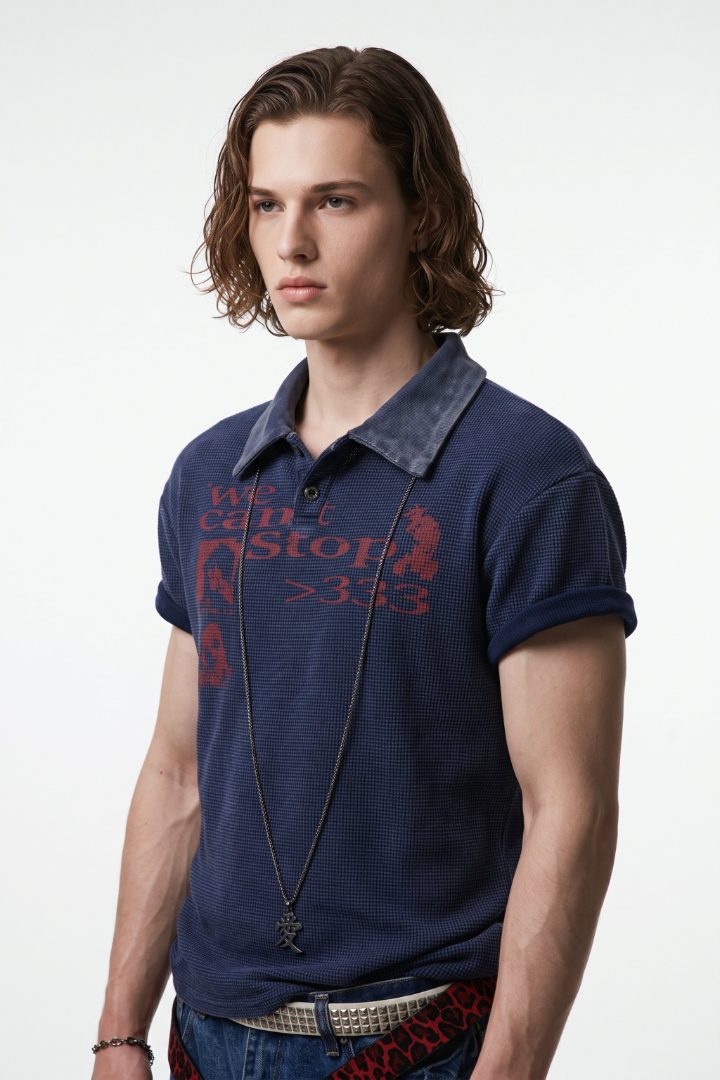 Textured Polo  na2662