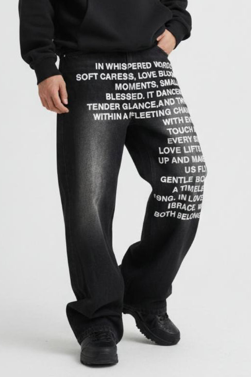 Printed Jeans  na2625