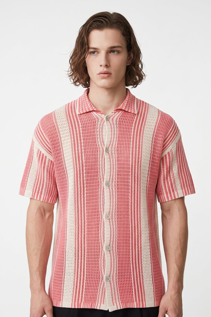 Striped Knit Shirt na2676