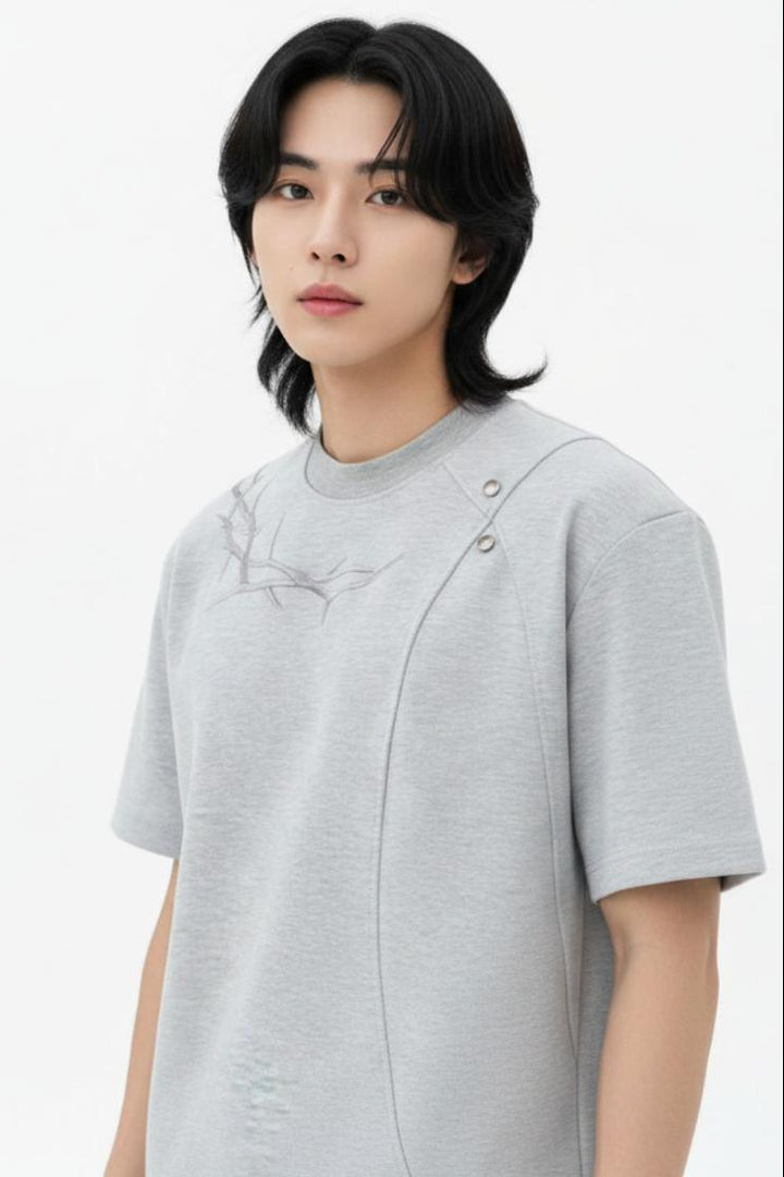 Thorn Embroidered T-shirt  na2523