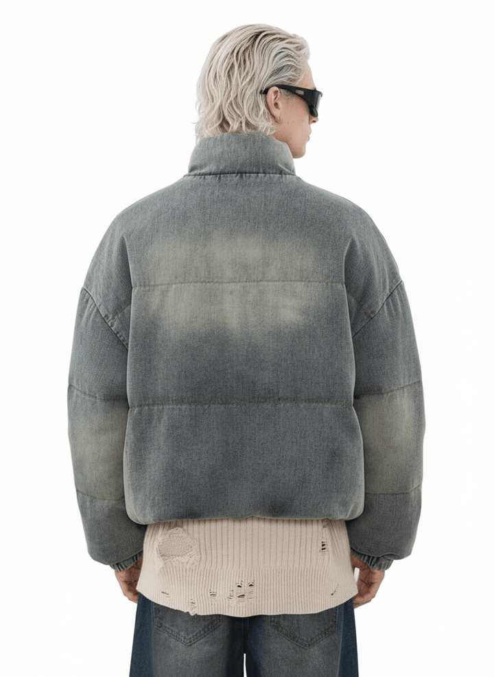 [MRNEARLY] washed denim down jacket na1757