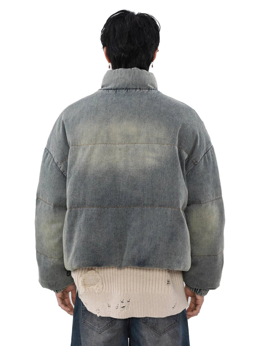 【MRNEARLY】washed denim down jacket  na1757