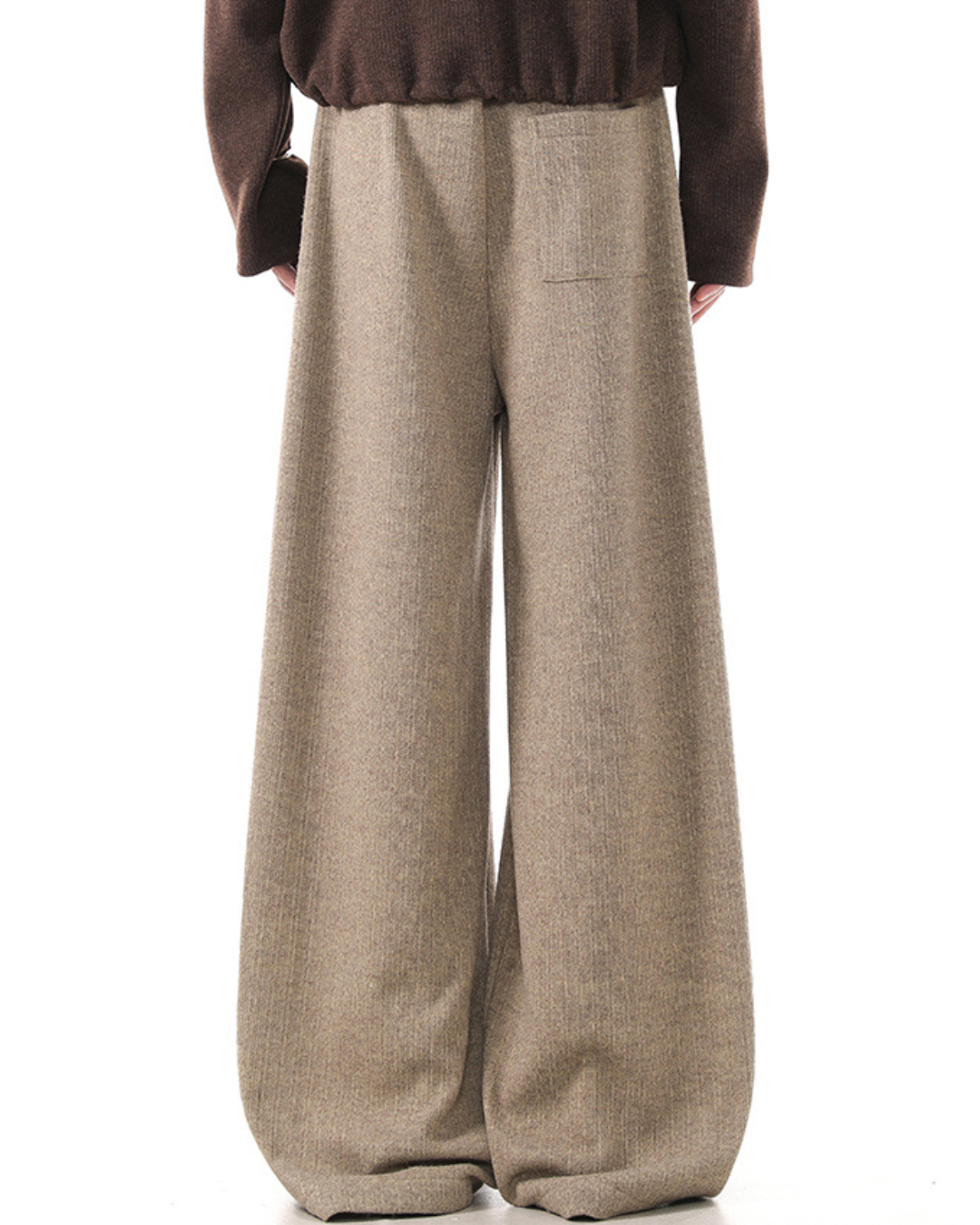 [BLANKIN] Muted Volume Wide Slacks na2284