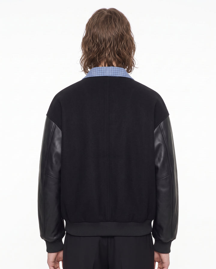 Collared Varsity Jacket na3242