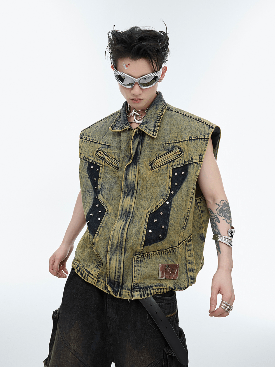 【CulturE】Heavy sleeveless jacket na1309
