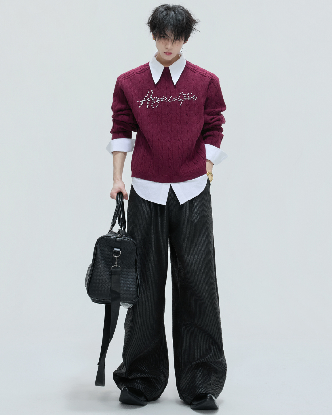 [ArguE CulturE]Pearl Logo Knit Sweater na2267