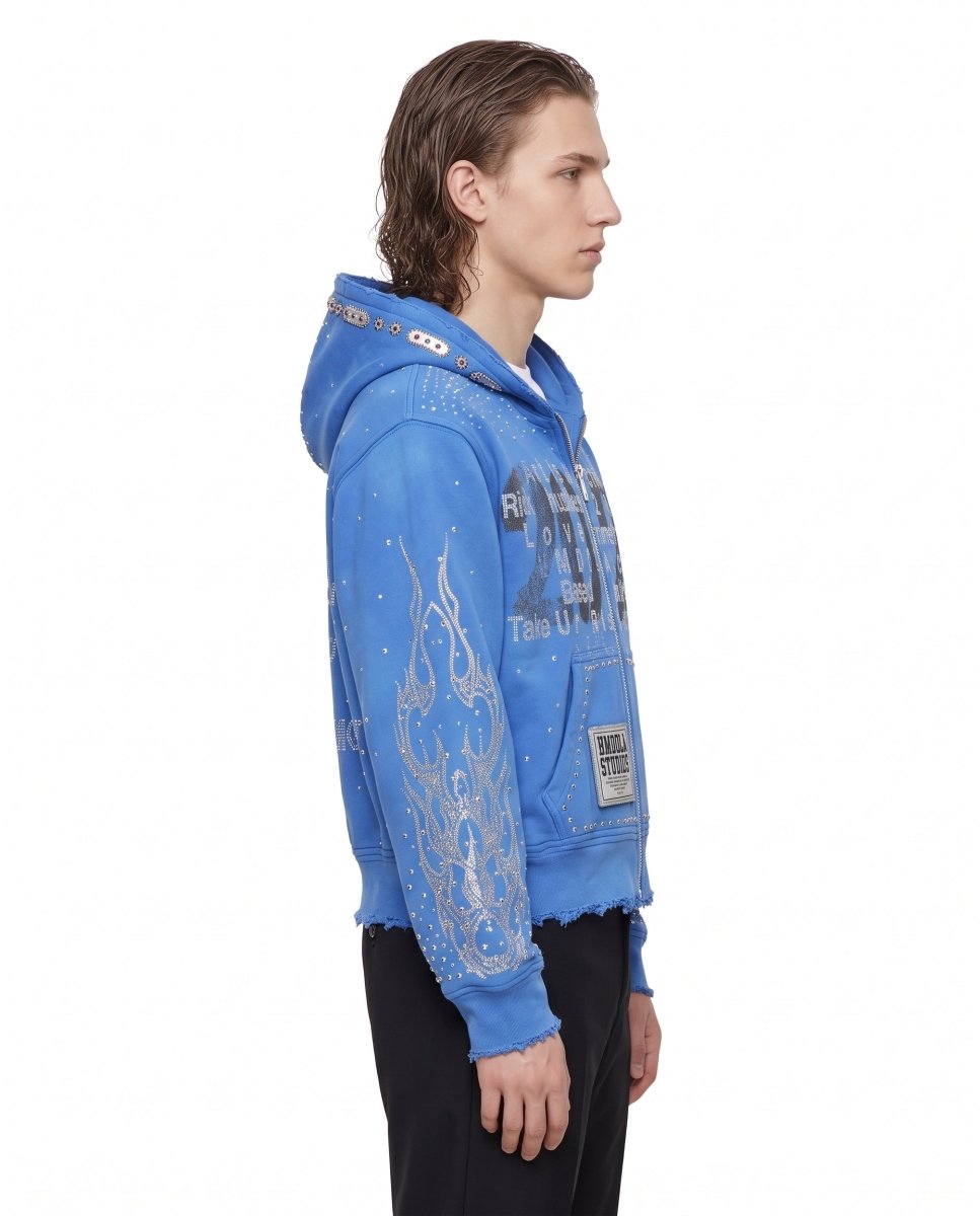 Studded Zip Hoodie na3228