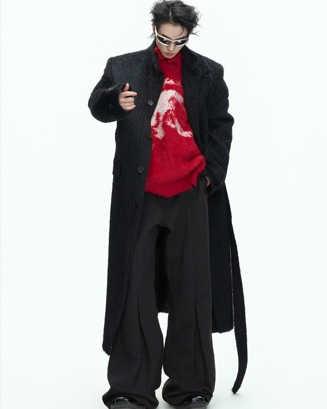 【ArguE CulturE】Crimson Howl Fur Jacket na2285