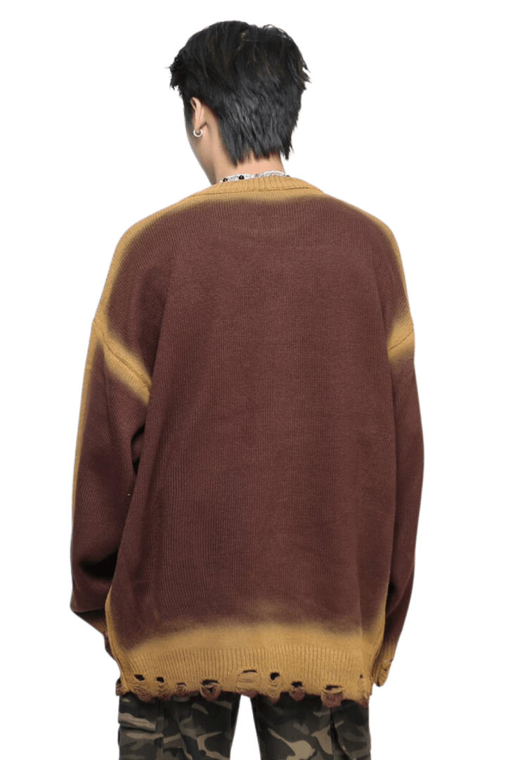 Oversized Number Graphic Knit na2459