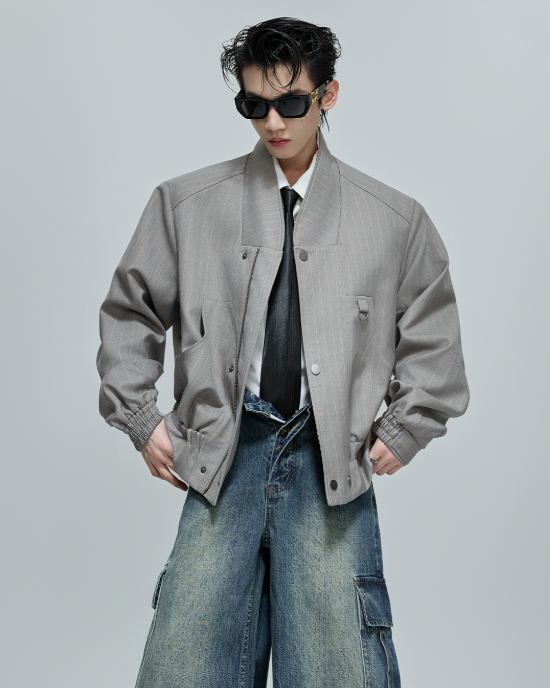 [ArguE CulturE] Modern Tailored Stripe Jacket na2271