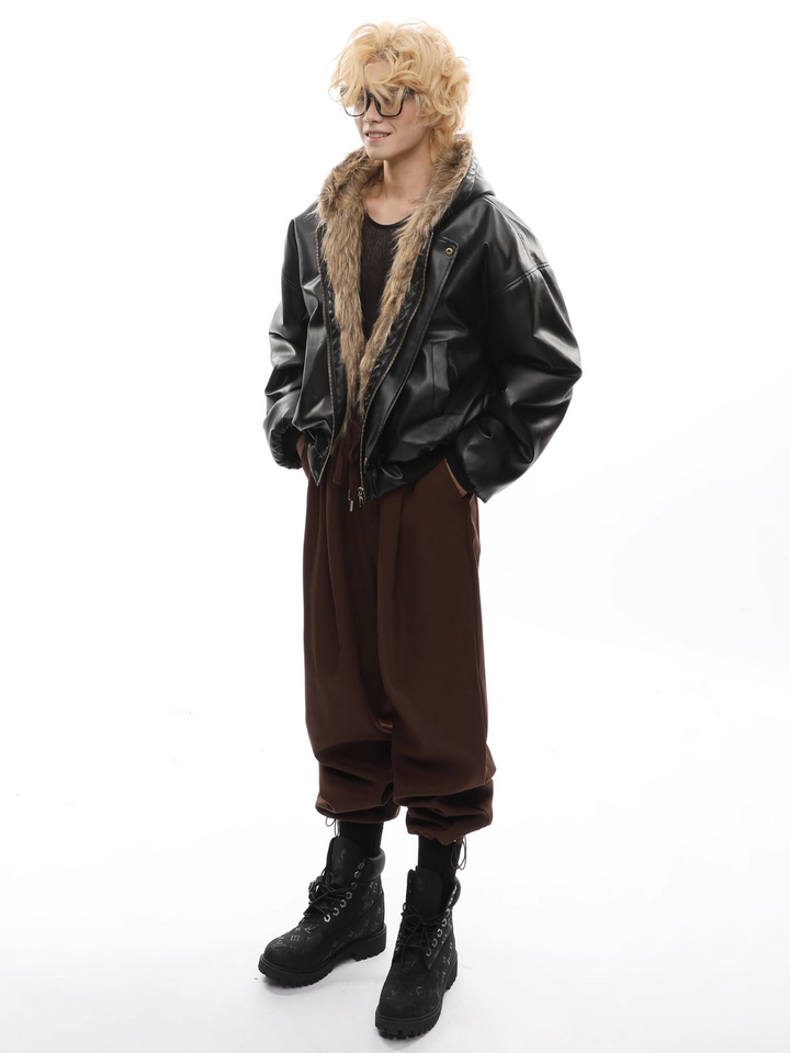 【FUTUREBOY】reversible leather jacket  na1705