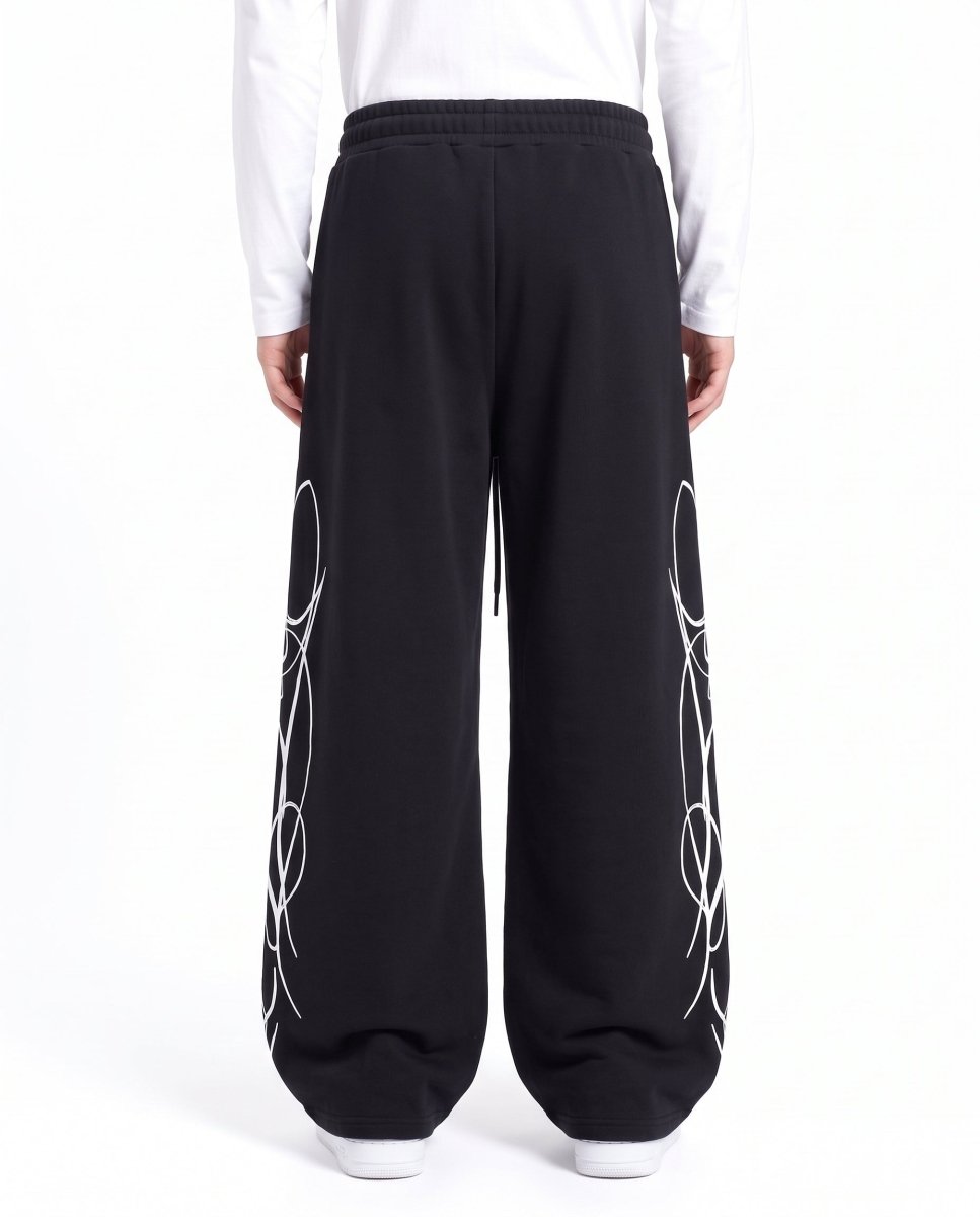 Joggingbroek met grafische print na3147