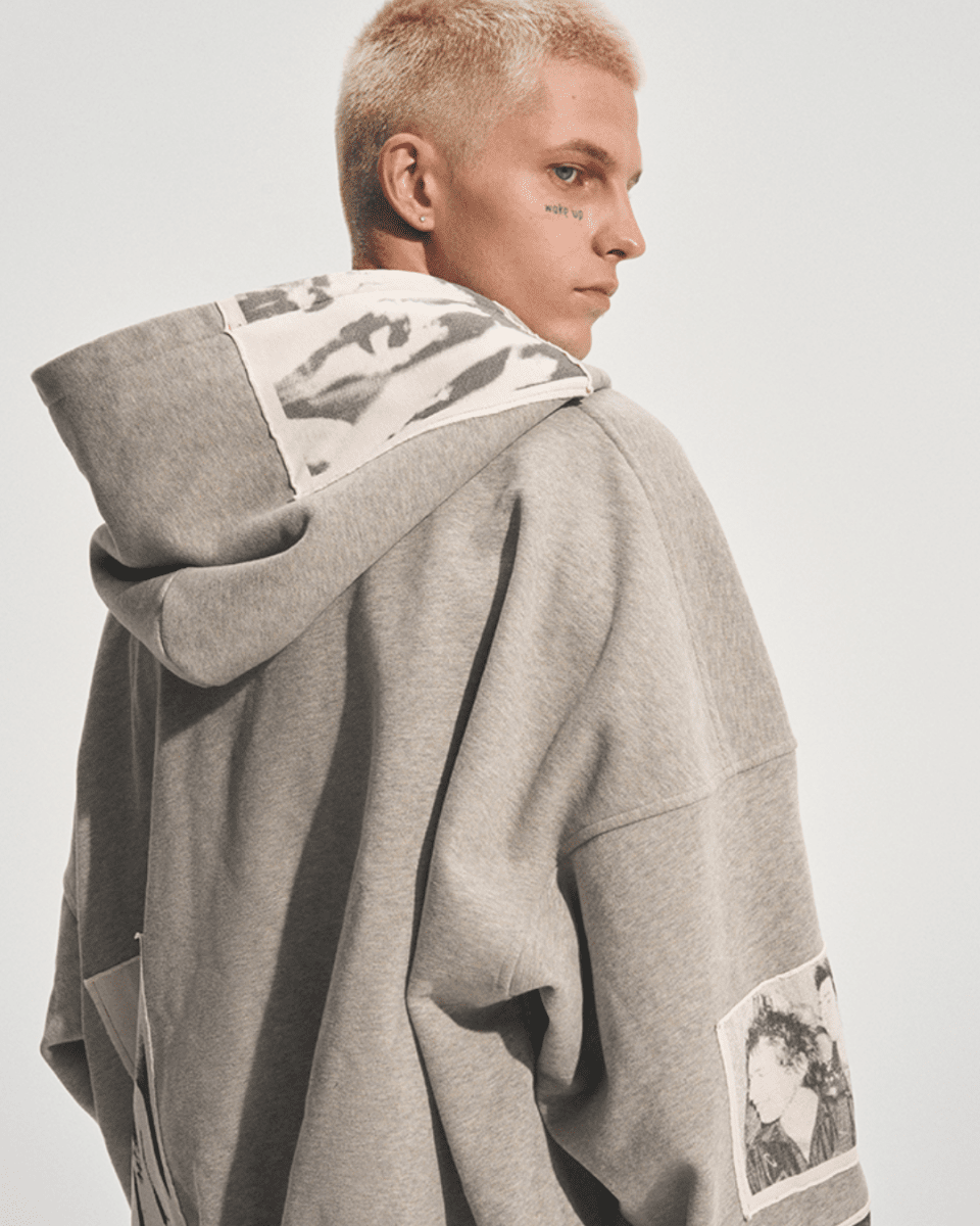 [bastard official] DUAL FRAME ZIP HOODIE na2306 