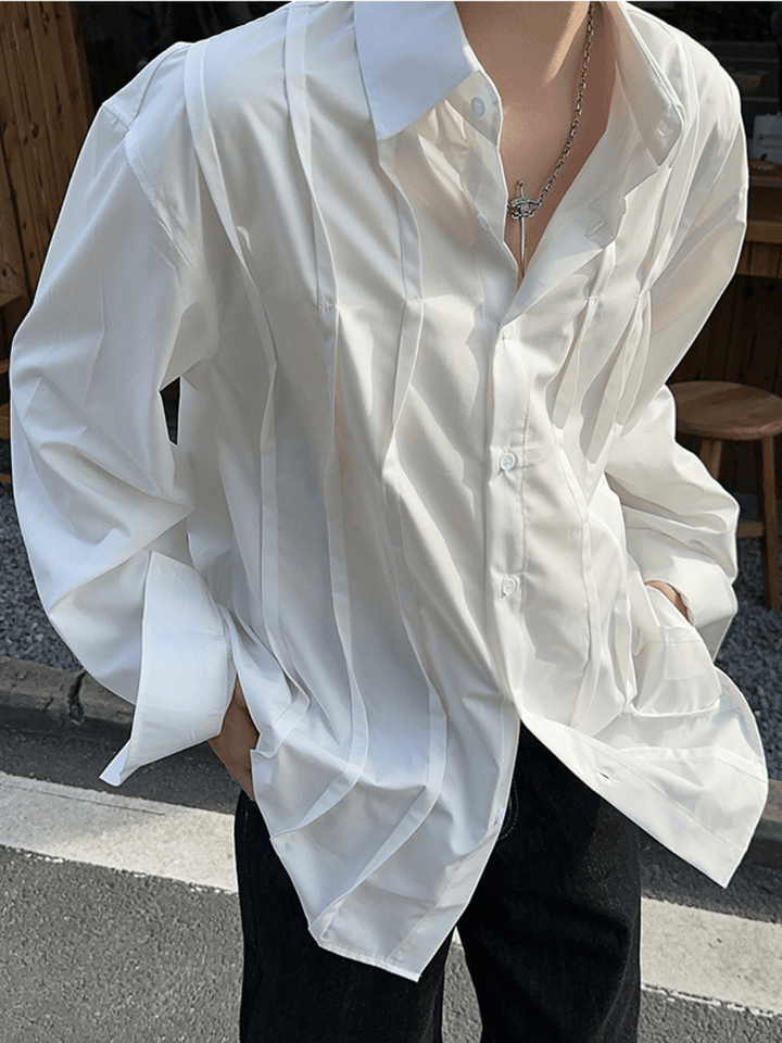 【JH HOMME】three-dimensional loose shirt na1314