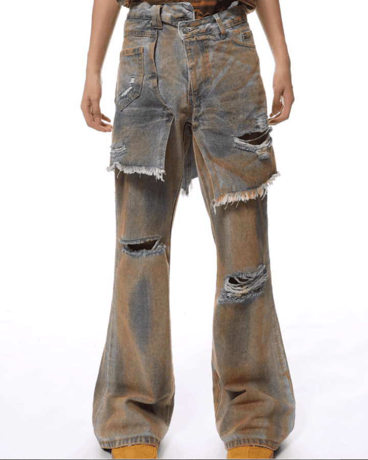 DEBRIS LAYERED JEANS na2307 