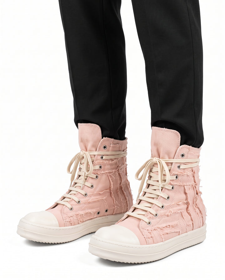 Distressed Canvas Sneakers na2958