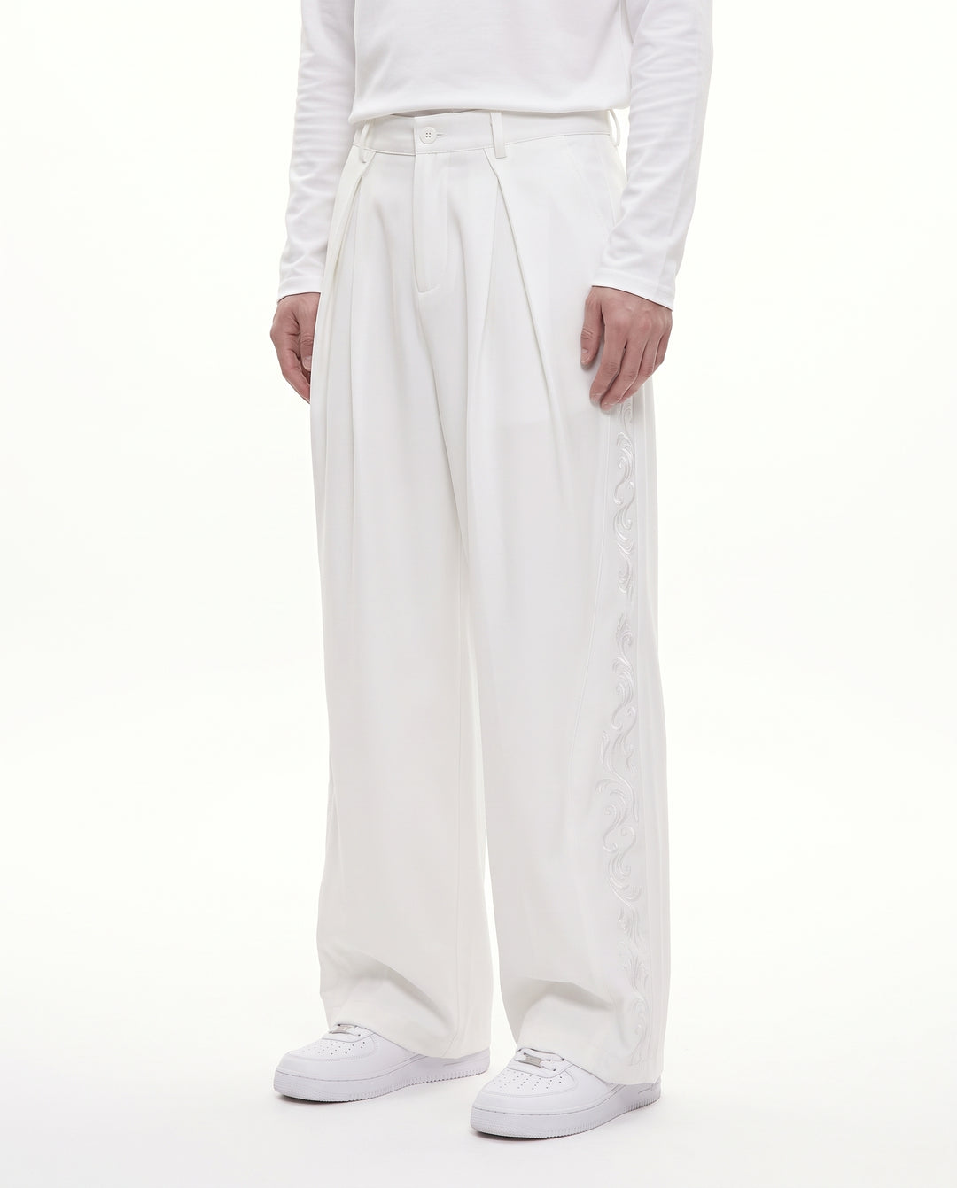 Embroidered Wide Pants na3205