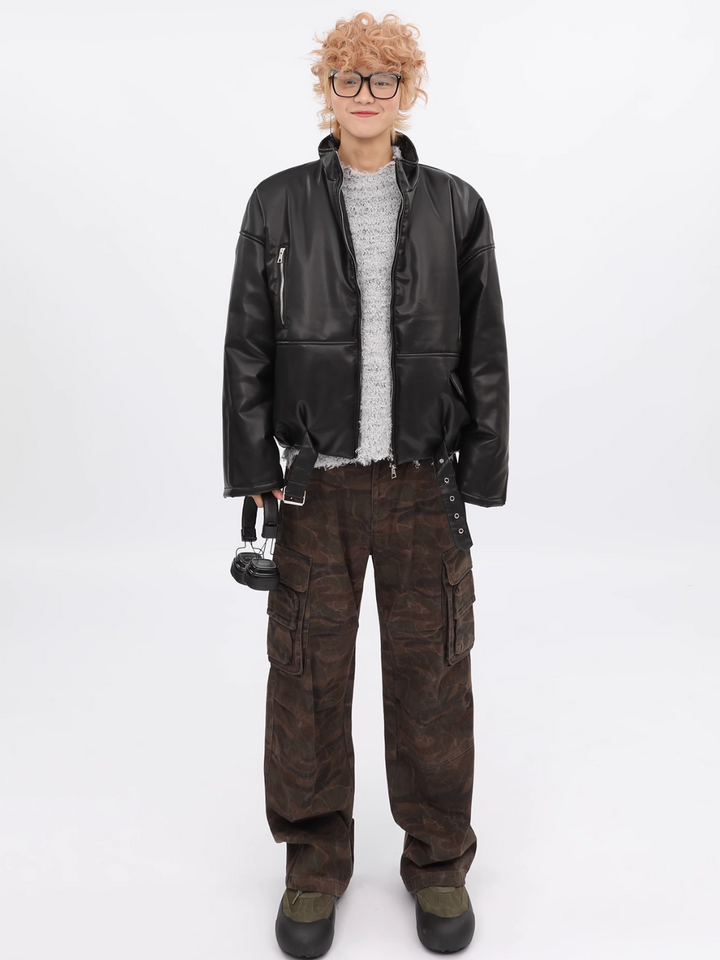 【FUTUREBOY】Korean PU leather jacket  na1713