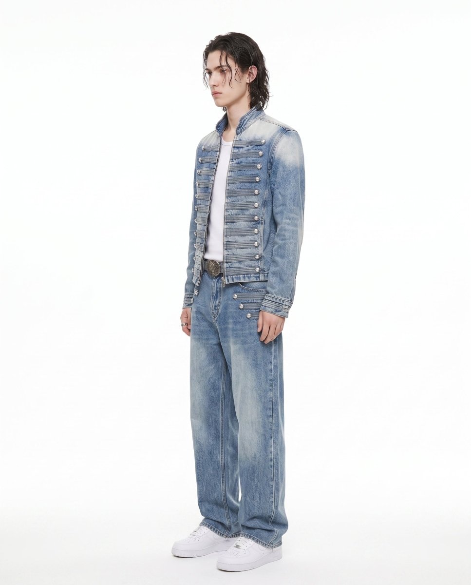 Military Denim Jacket na3101
