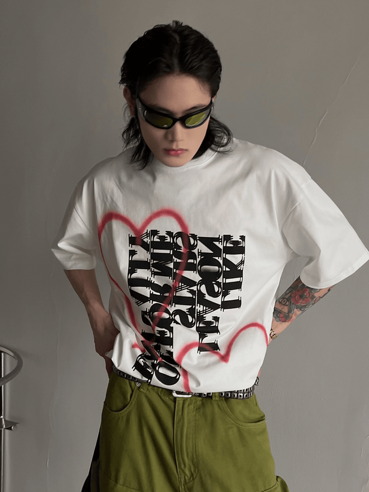 [SOULWORKER] loose creative hip-hop t-shirt na1272