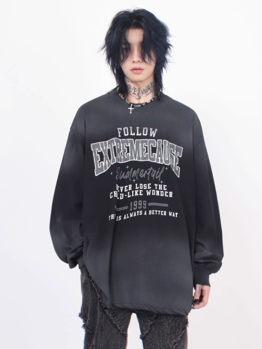 【Mz】high street long-sleeved T-shirt na1376