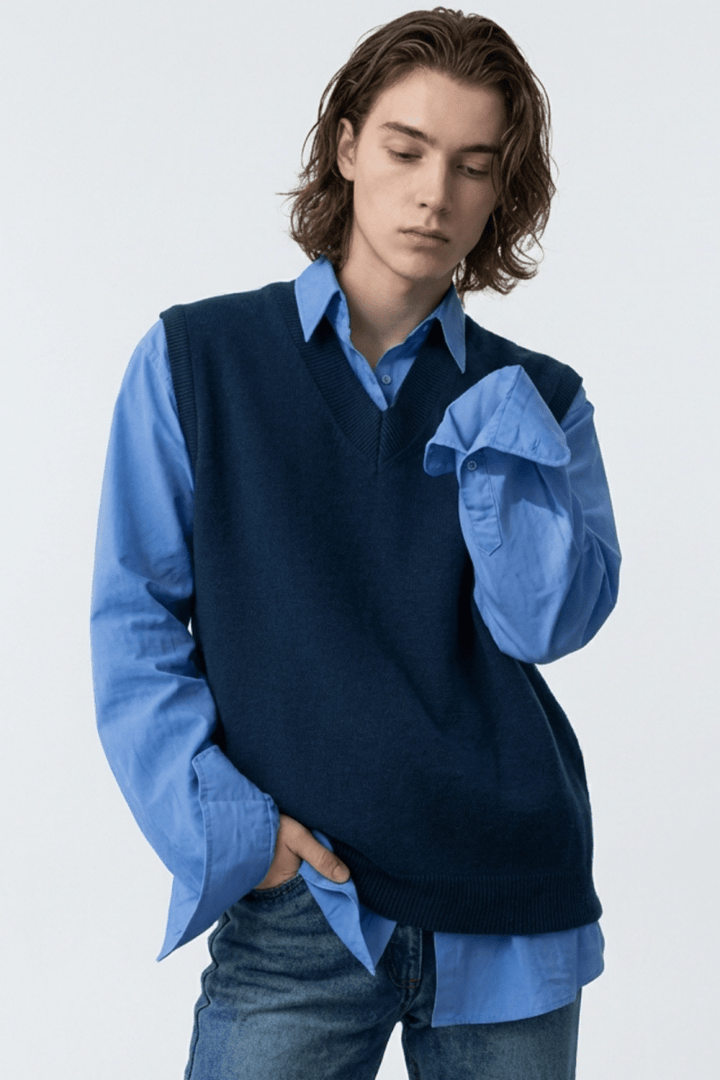 [MRCYC] Color V Neck Vest na40