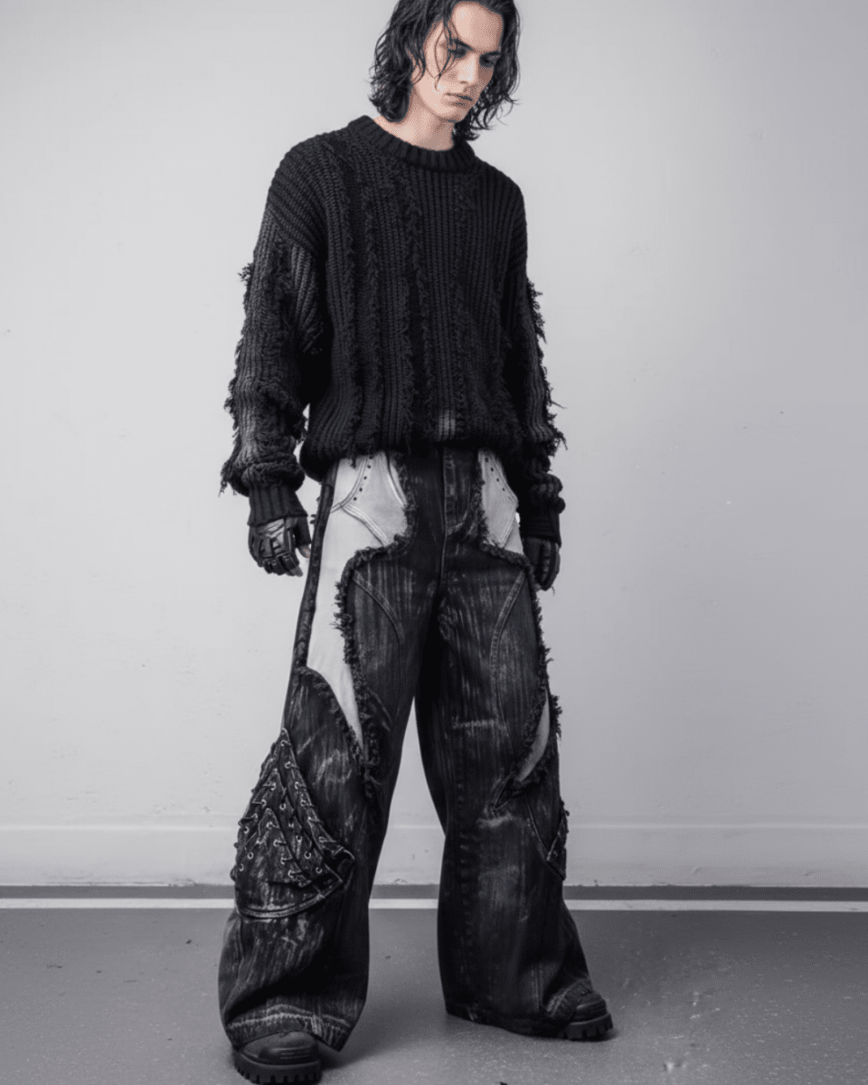 VOID LACE CARGO PANTS na2311