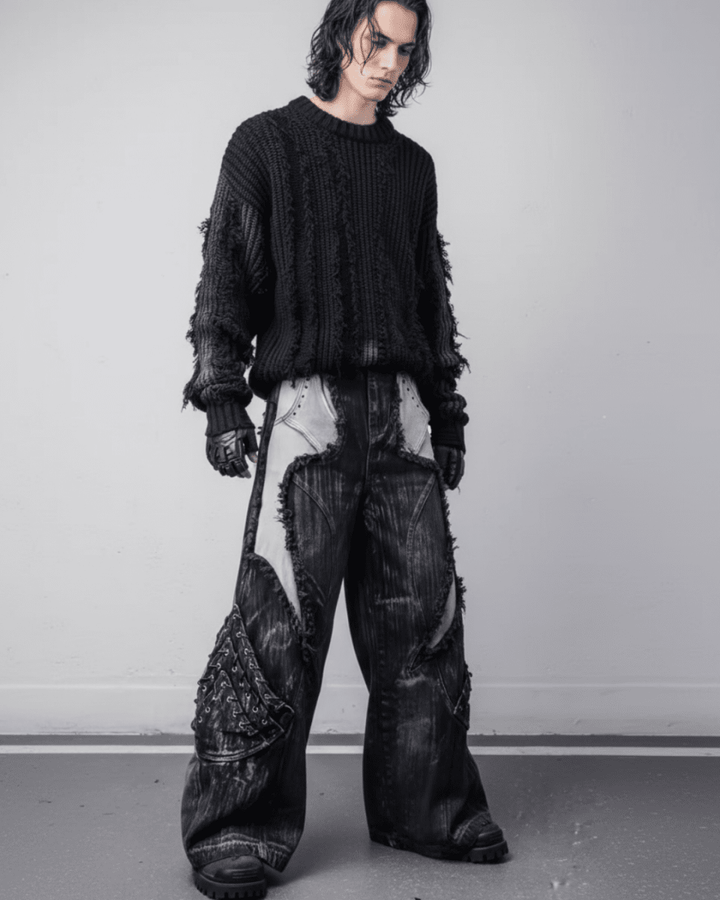 VOID LACE CARGO PANTS na2311