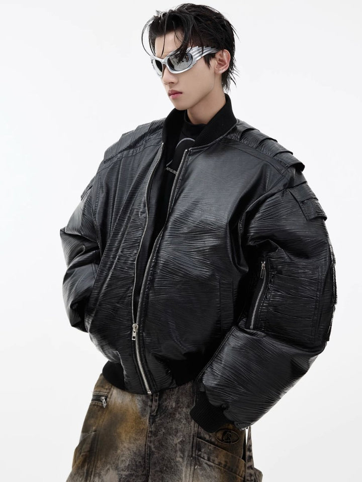 [CultureE] PU leather jacket na1627