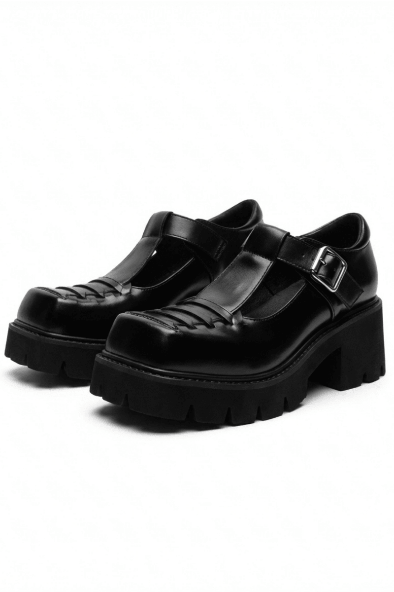 Chunky heel hollow single sandals na1244