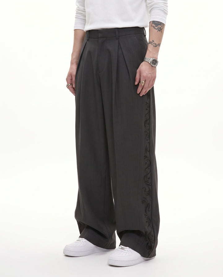 Embroidered Wide Pants na3205