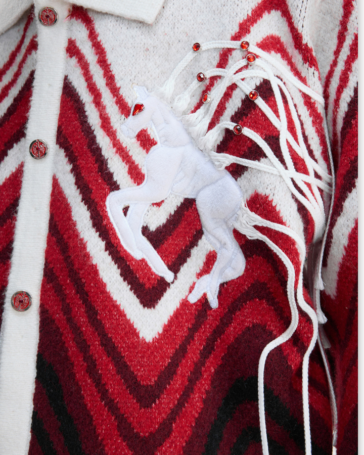 【ArguE CulturE】MYTHIC UNICORN KNIT JACKET na2288