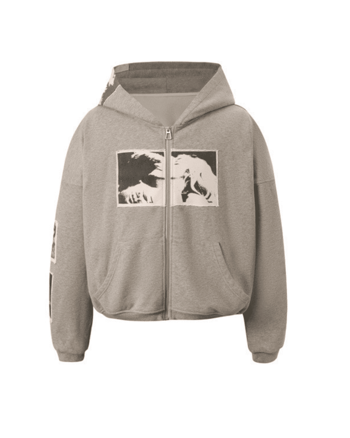 [bastard official] DUAL FRAME ZIP HOODIE na2306 