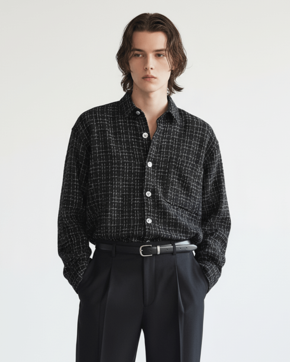 [MRCYC] Seoul Check Over Shirt na2218 