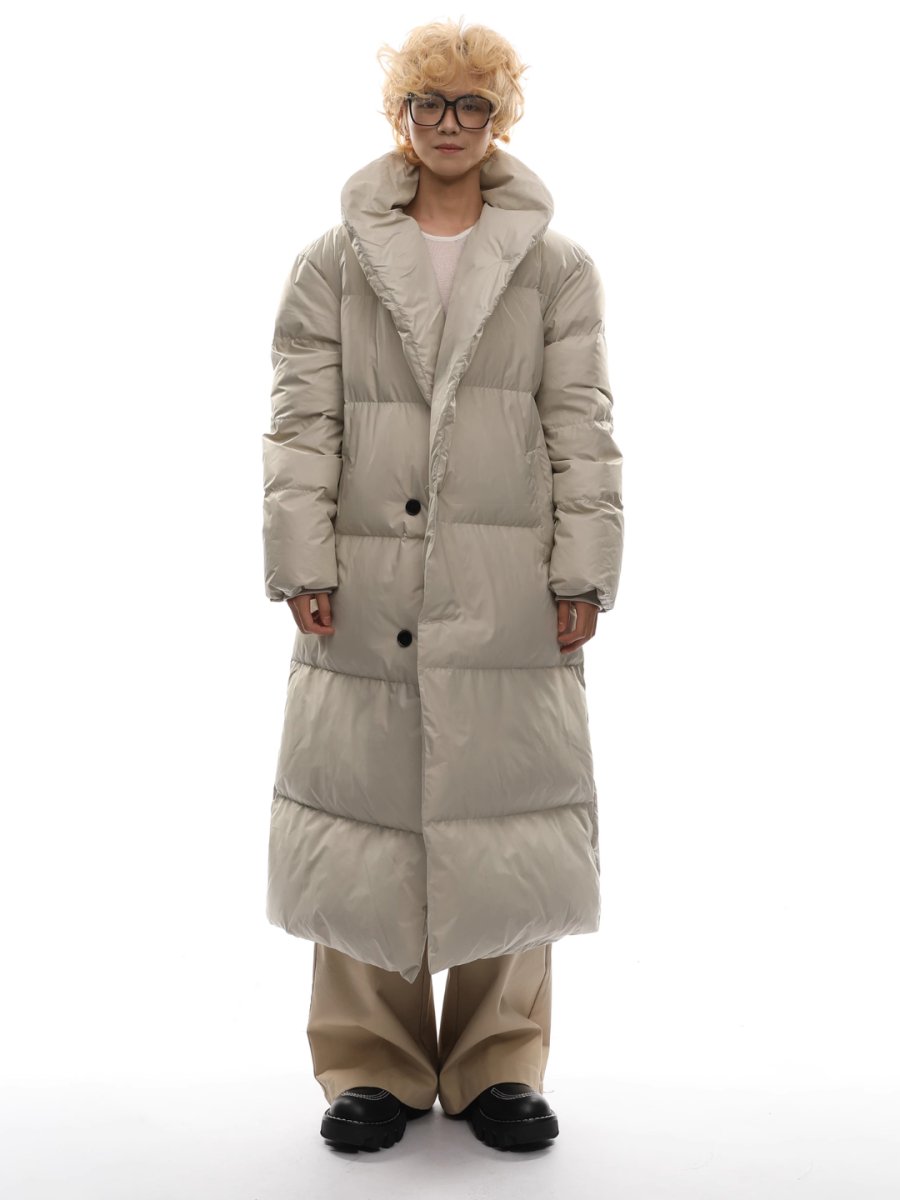 [FUTUREBOY] knee-length down jacket na1716