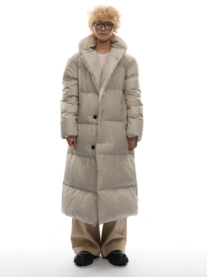 【FUTUREBOY】knee-length down jacket  na1716