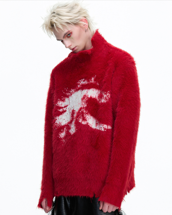 【ArguE CulturE】Crimson Howl Fur Jacket na2285