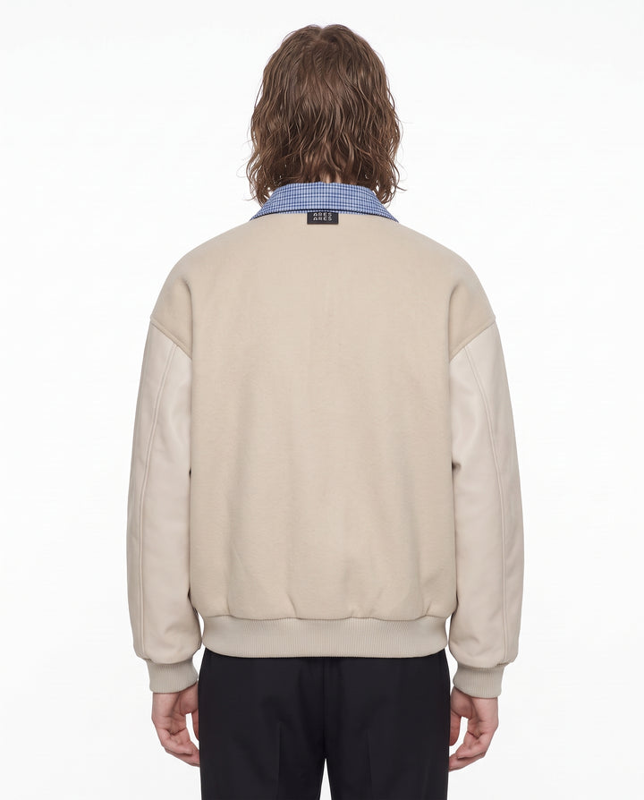 Collared Varsity Jacket na3242