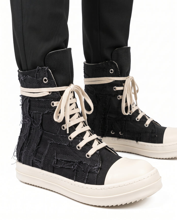Distressed Canvas Sneakers na2958