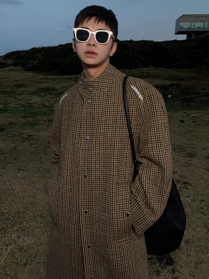 [ESC MAN STUDIO] mid-length wool coat na1616