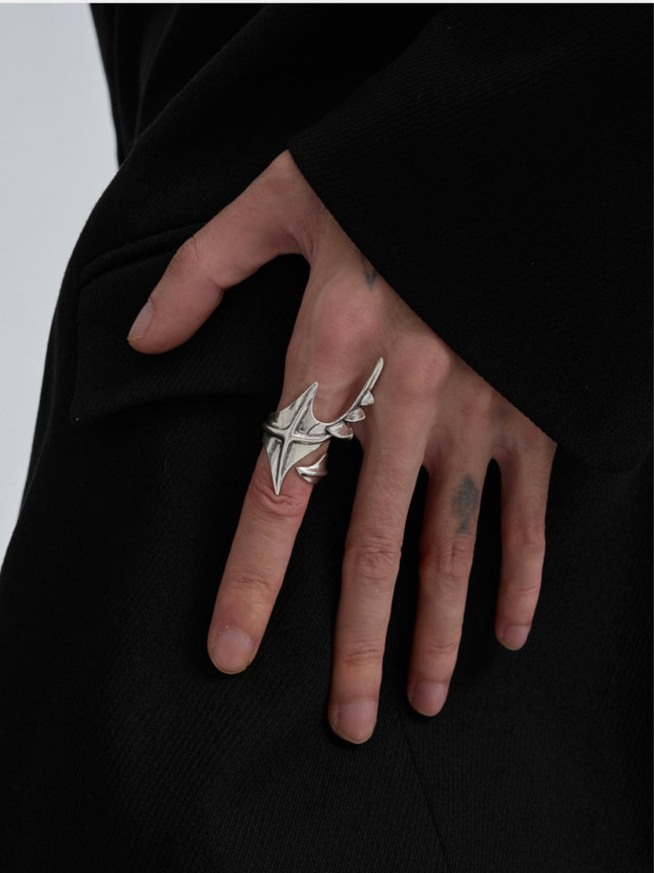 【Struc Ton】 Irregular Design Rings na1385